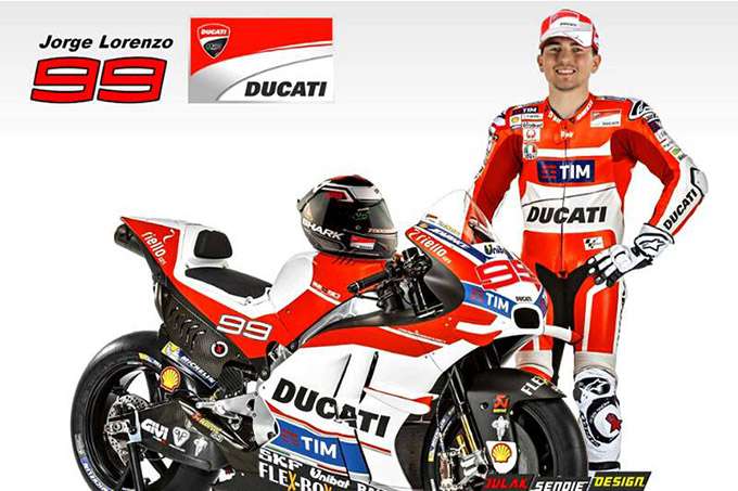 Jorge Lorenzo with Ducati