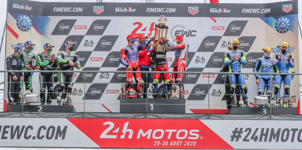 Ewc_24_H_Motos_2020_Race_FCC TSR Honda France, Hook Josh, Foray Freddy, Di Meglio Mike, Honda CBR 1000RR, Formula EWC